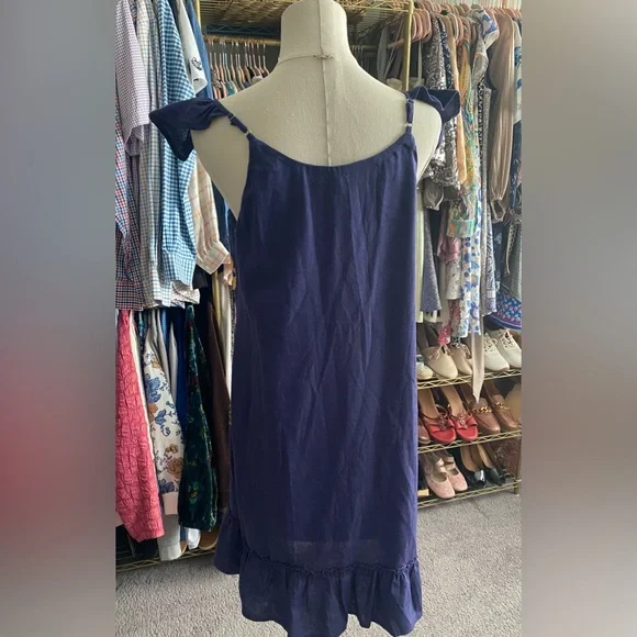 Andree by UNIT Simply Adore You Floral Dress - Navy Midi Dress Size M - Picture 6 of 12